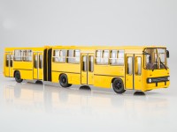 Масштабная модель 1:43 Городской сочлененный автобус Икарус-280.64, планетарные двери, желтый (Советский Автобус)